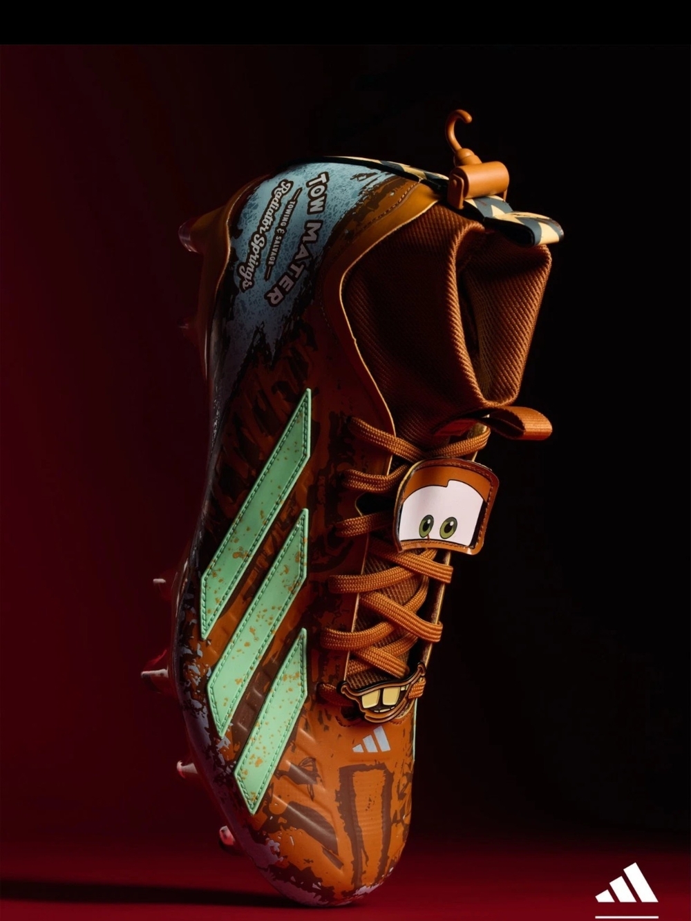 adidas x Pixar Cars Mater Adizero Impact II Mid Football Cleats Size 11 Mens